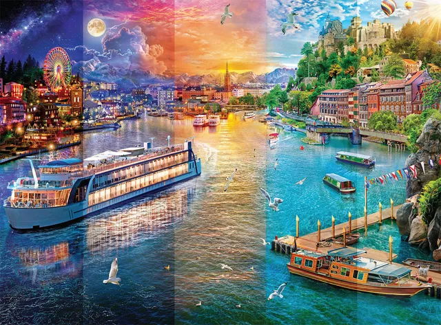 buffalo-games-night-day-canal-1000-teile-puzzle-stadt image 1