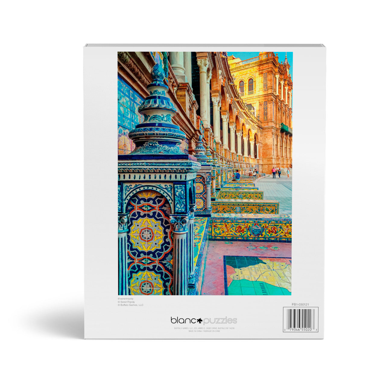 blanc-spanish-tiles-500-teile-puzzle-mosaik-fliesenmuster image 6
