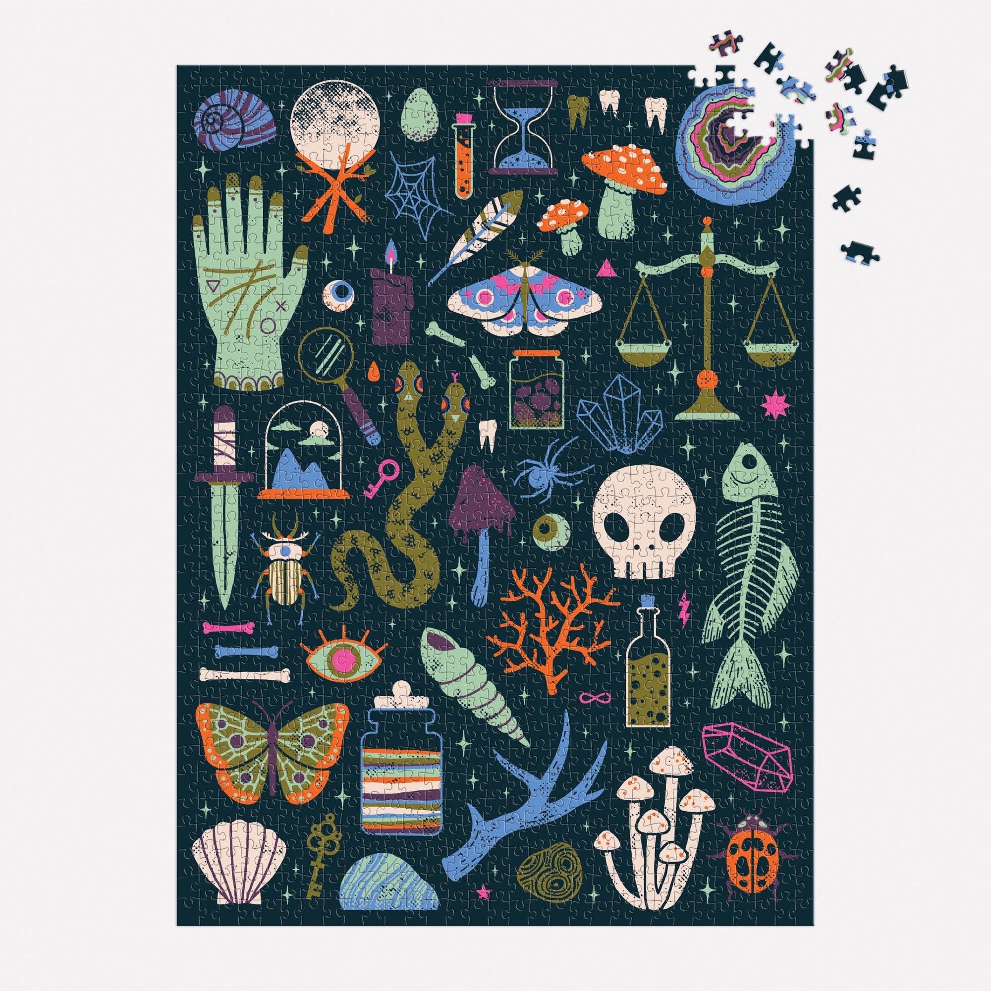 galison-jigsaw-occult-curious-glow-puzzle-1000-teile-halloween image 4