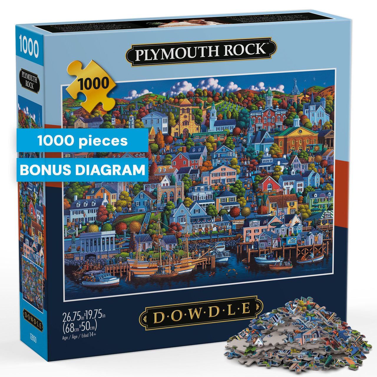 buffalo-games-eric-dowdle-plymouth-rock-puzzle-1000-teile-hafen image 1