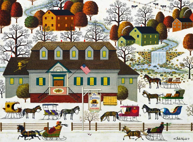 buffalo-games-charles-wysocki-beaver-hat-tavern-puzzle-1000-teile image 1
