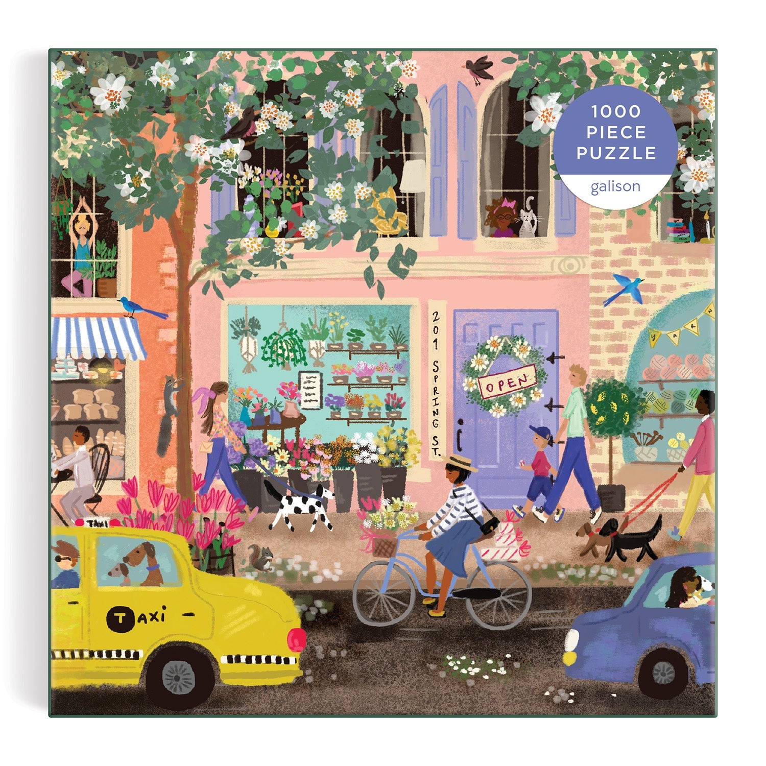 galison-spring-street-1000-teile-puzzle-fr-hlingsszene image 2