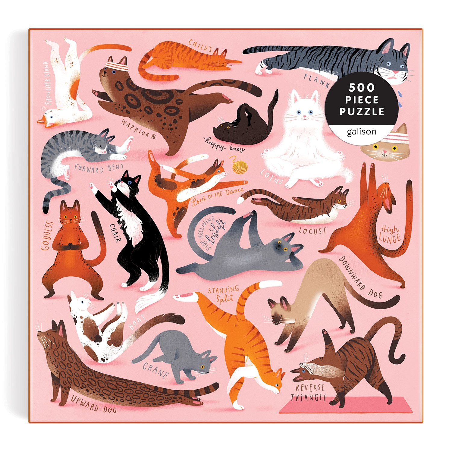 galison-yoga-for-cats-500-teile-puzzle-katzen image 2