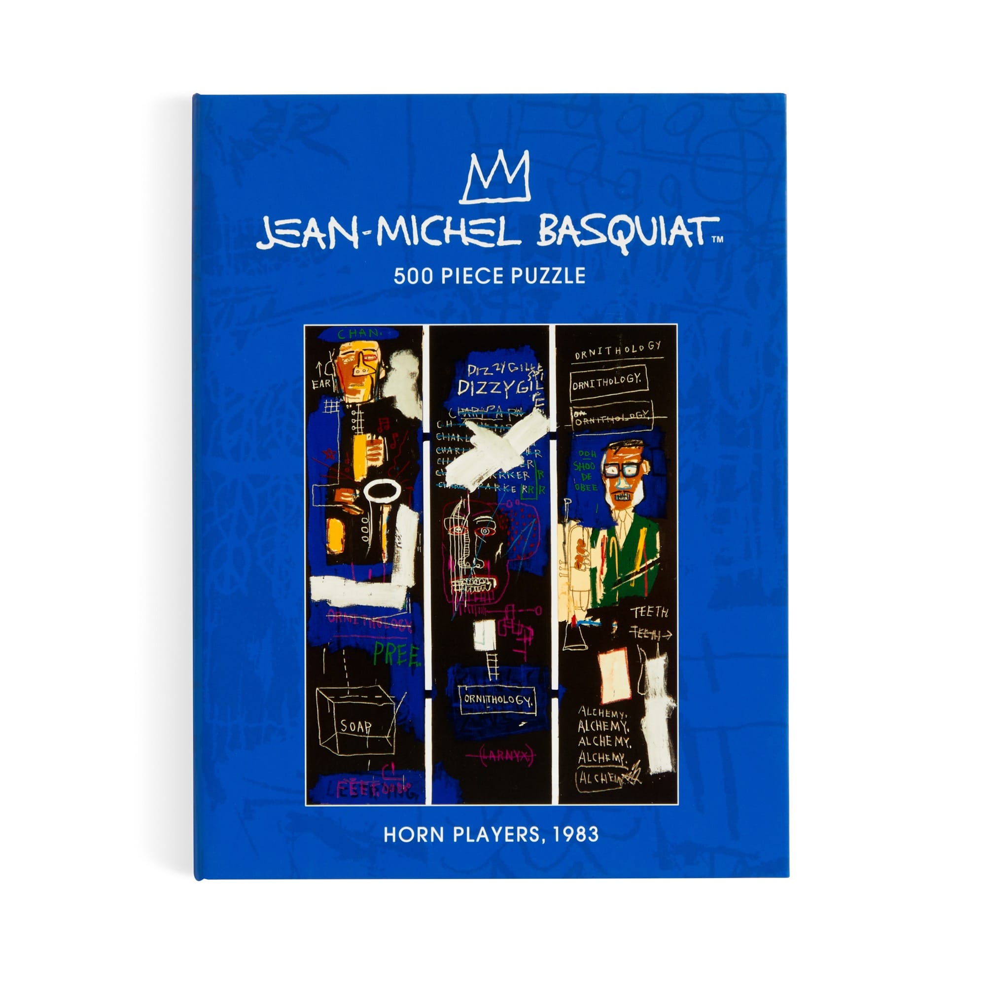 galison-basquiat-horn-players-500-teile-puzzle-buchbox-kunst image 2