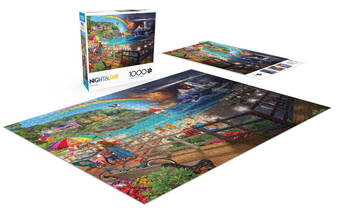 buffalo-games-night-day-shore-walk-1000-teile-puzzle-strand image 4