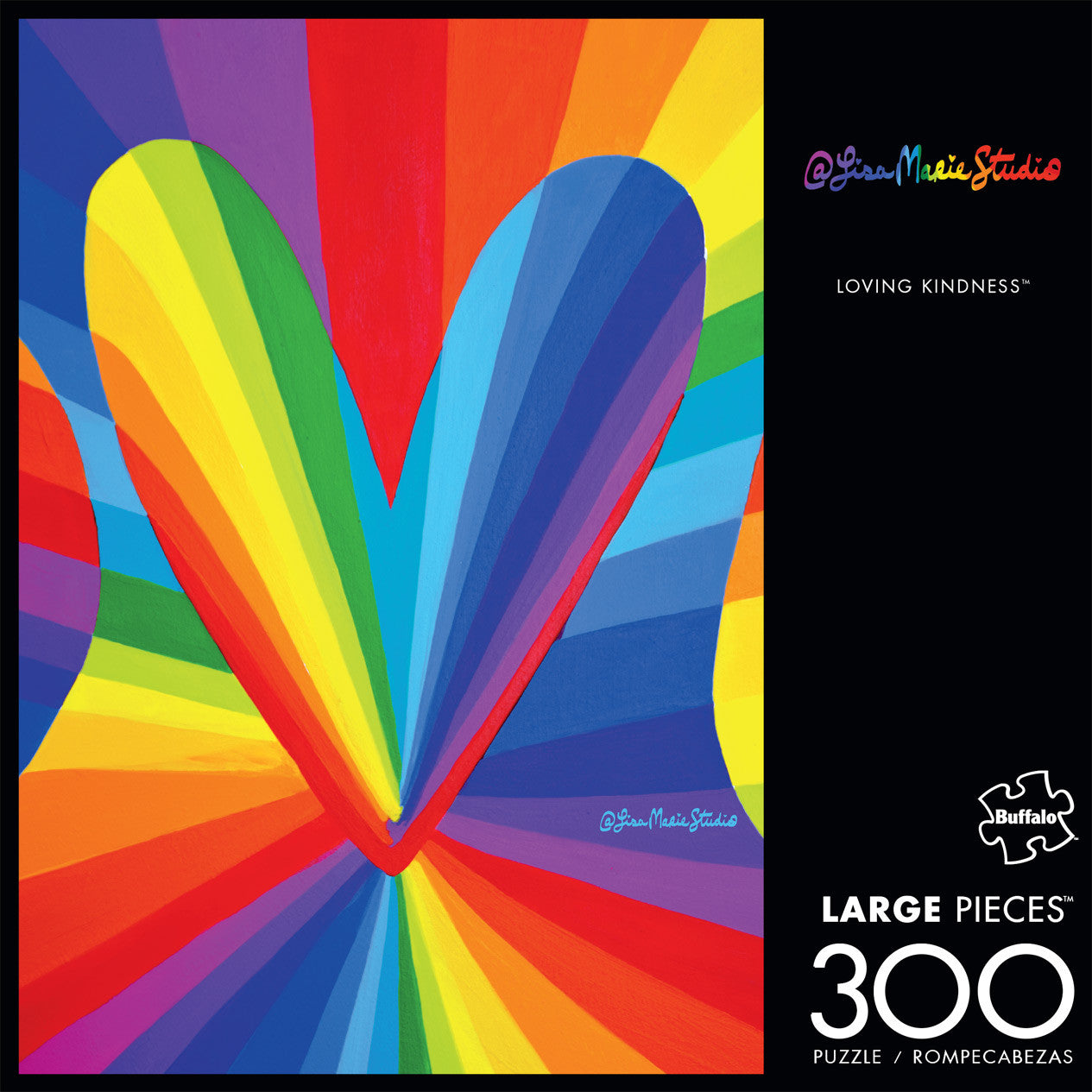 buffalo-games-rainbow-loving-kindness-puzzle-300-teile-herz image 1