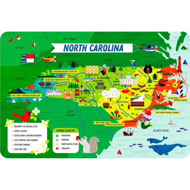 buffalo-games-north-carolina-50-teile-kinderpuzzle-boden image 1