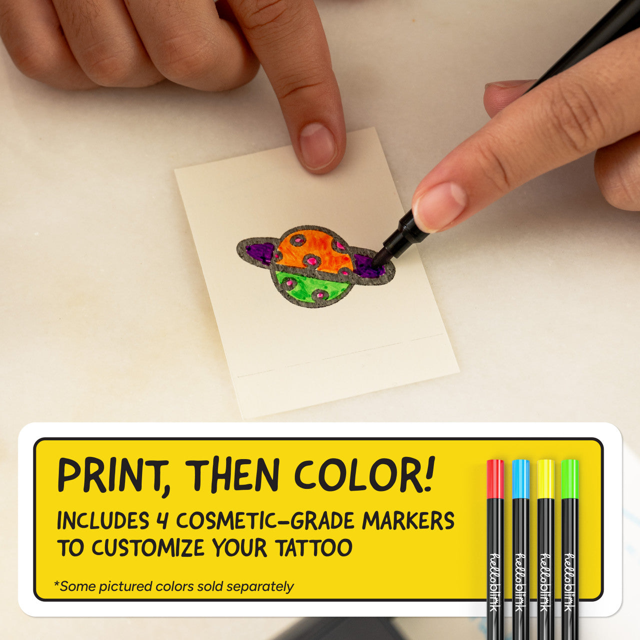 ceaco-hello-blink-tattoo-maker-drucker-set-kinder-tattoos-thermodruck image 4