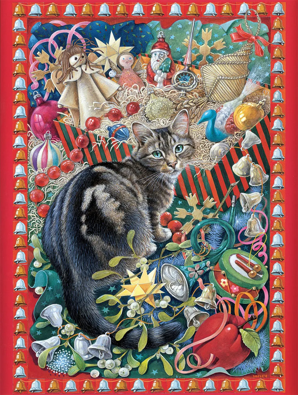 buffalo-games-cats-christmas-cat-tastrophy-puzzle-750-teile image 1