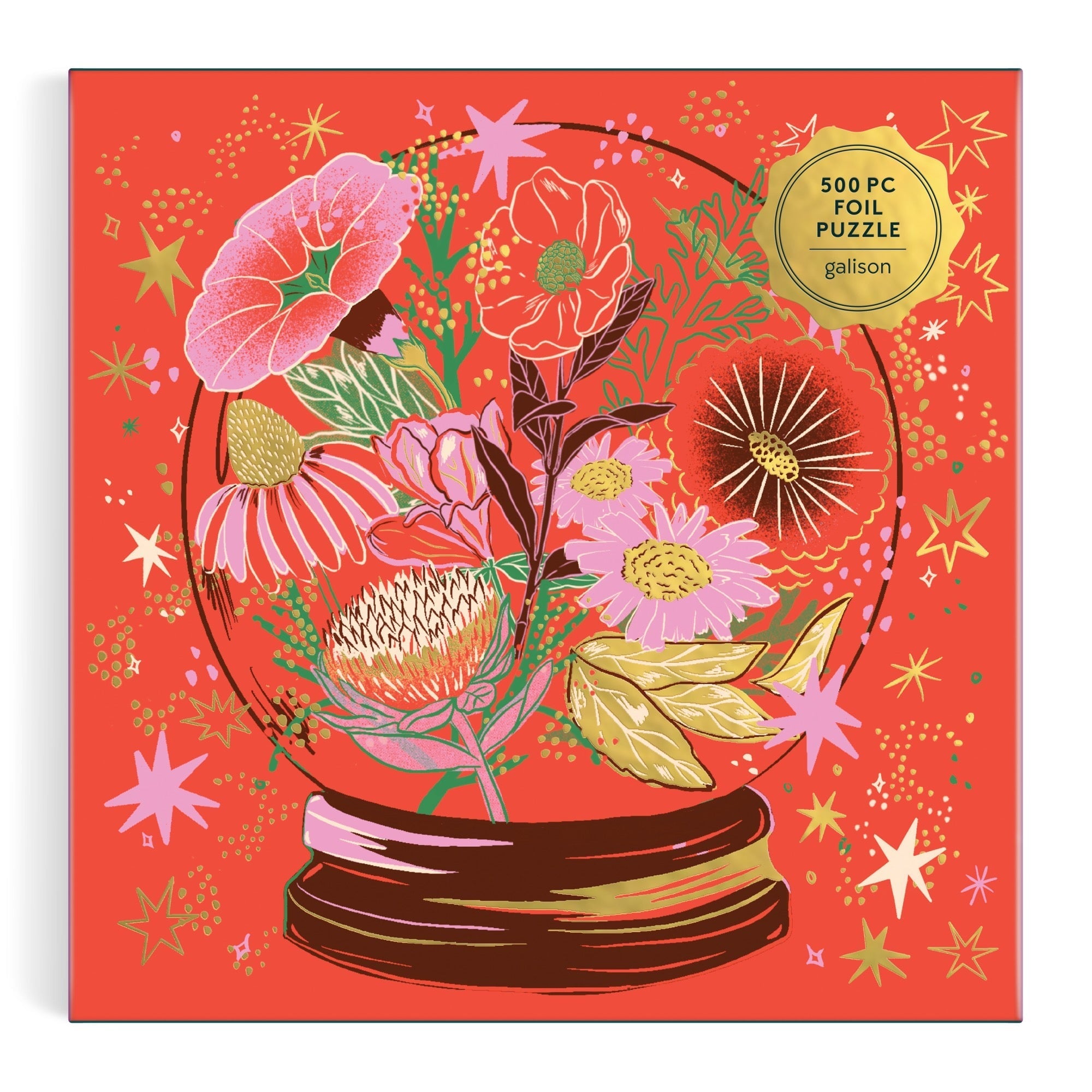 galison-flower-gazing-500-teile-puzzle-mit-goldfolie image 2