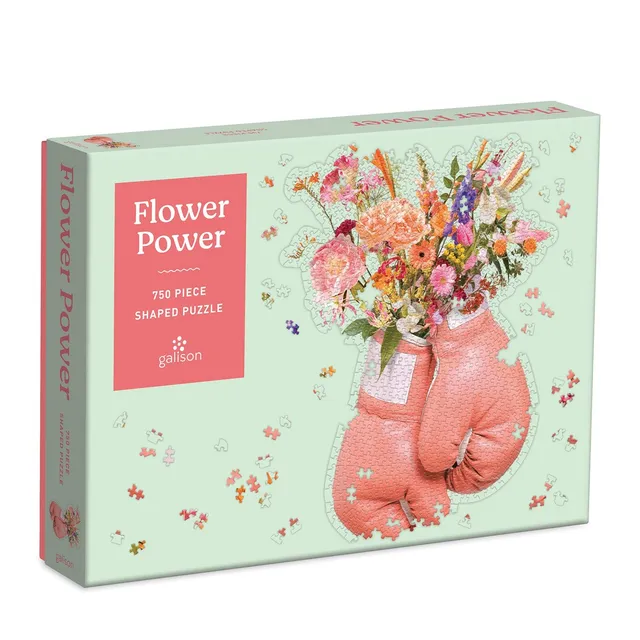galison-flower-power-750-teile-formpuzzle-blumen image 1