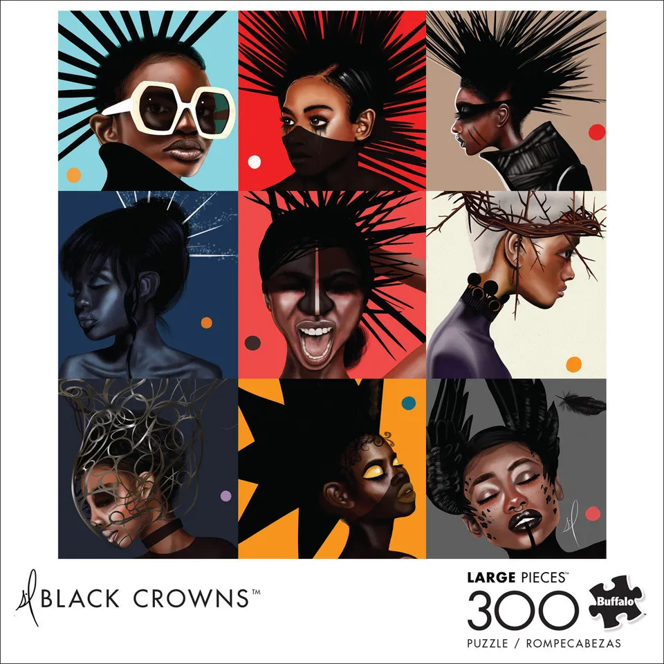 buffalo-games-black-crowns-puzzle-300-teile-gross image 1