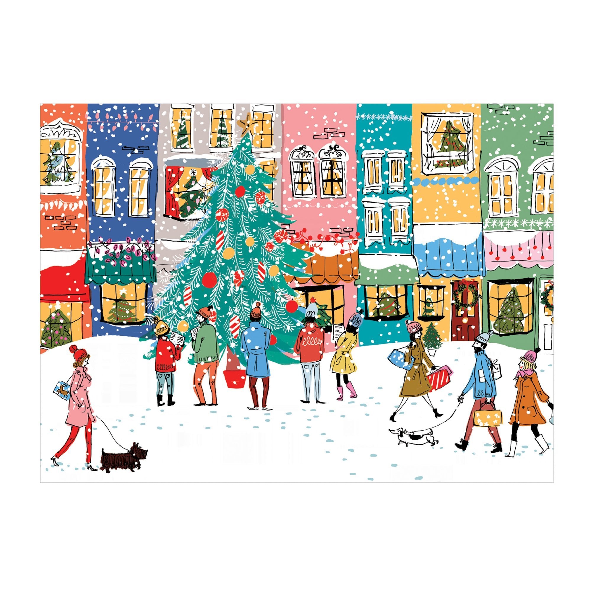 galison-christmas-carolers-puzzle-1000-teile-weihnachten image 3