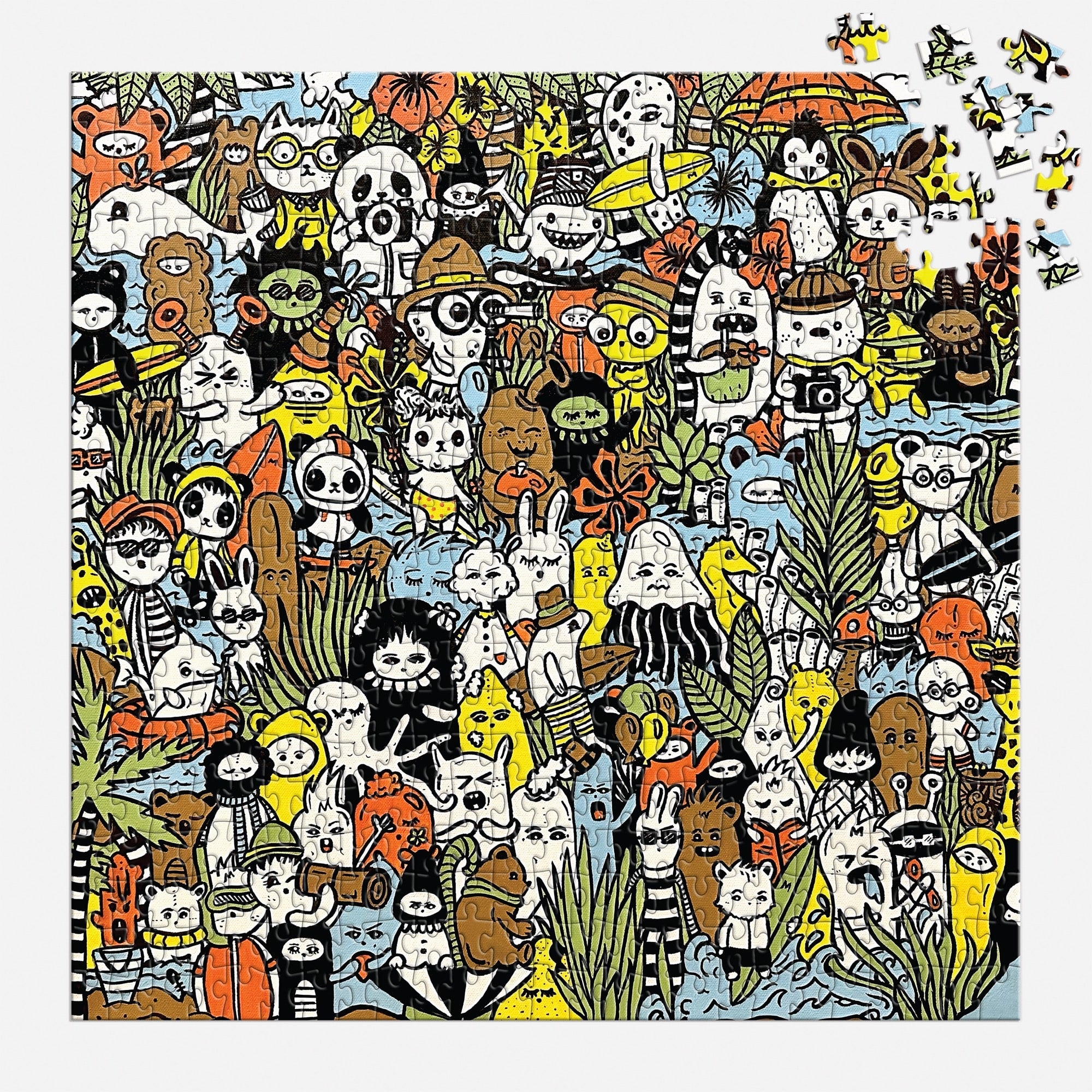 galison-barbtropolis-wild-nights-puzzle-500-teile-dschungel image 4