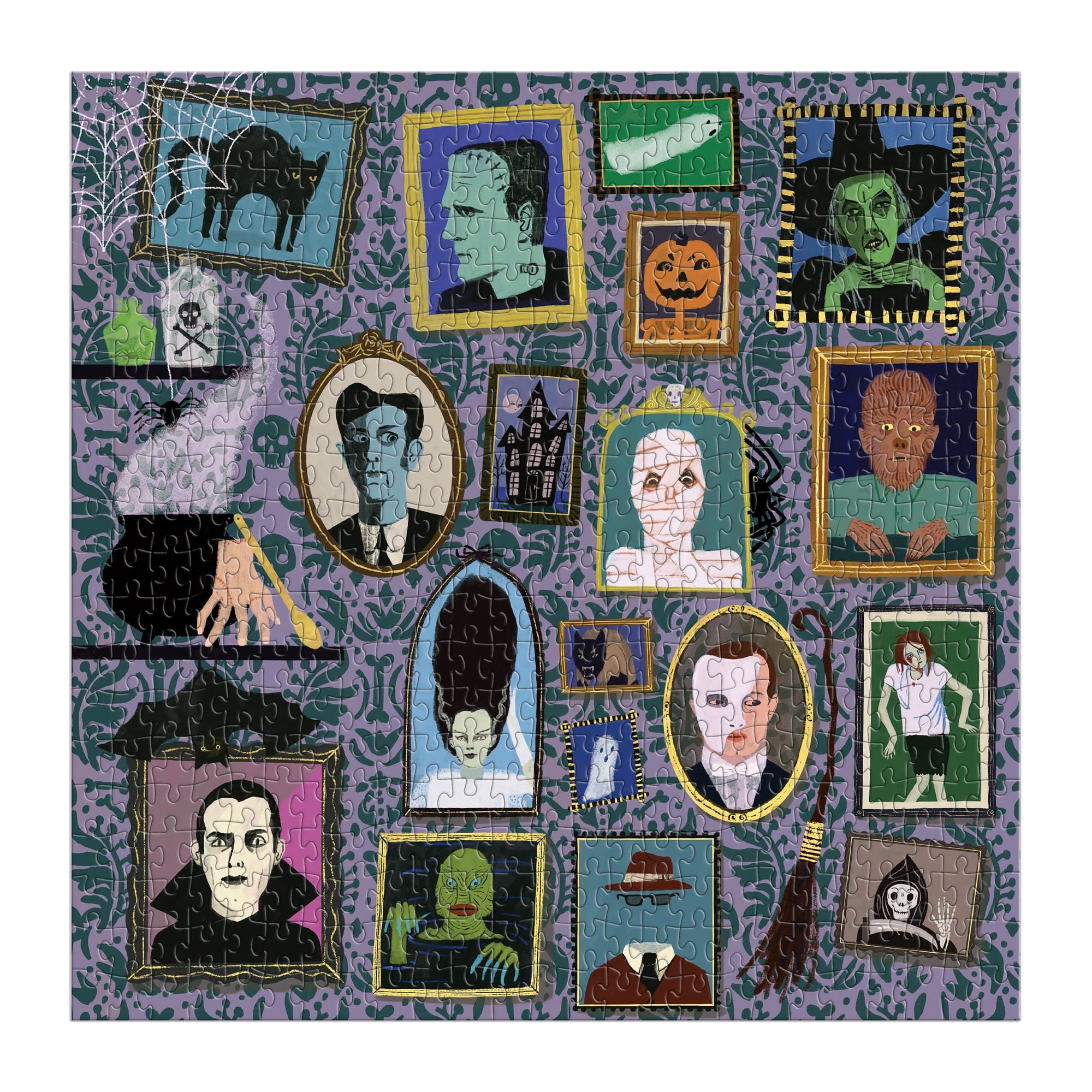 galison-spooky-portraits-500-teile-foil-puzzle-halloween image 3