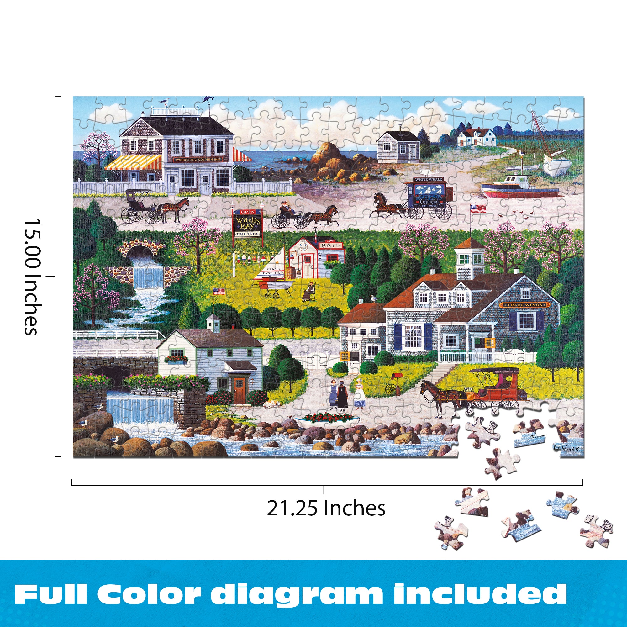 buffalo-games-wysocki-harbor-puzzle-300-teile-hafen image 8
