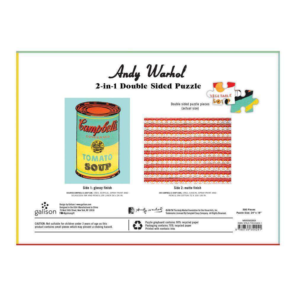 galison-jigsaw-puzzles-warhol-soup-can-500-teile-puzzle-doppelseitig image 4