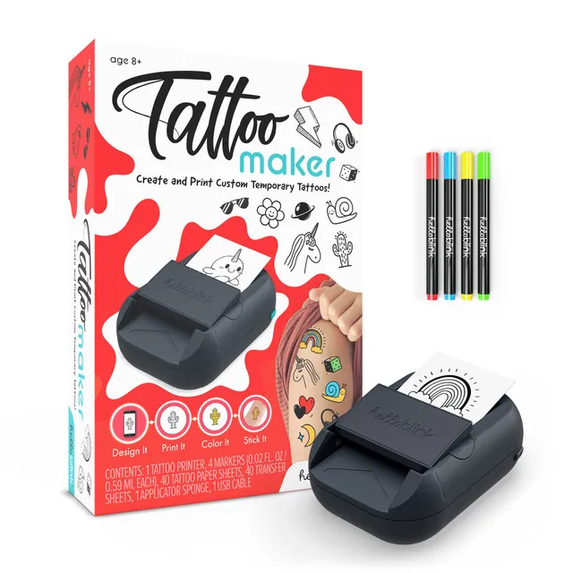 ceaco-hello-blink-tattoo-maker-drucker-set-kinder-tattoos-thermodruck image 1
