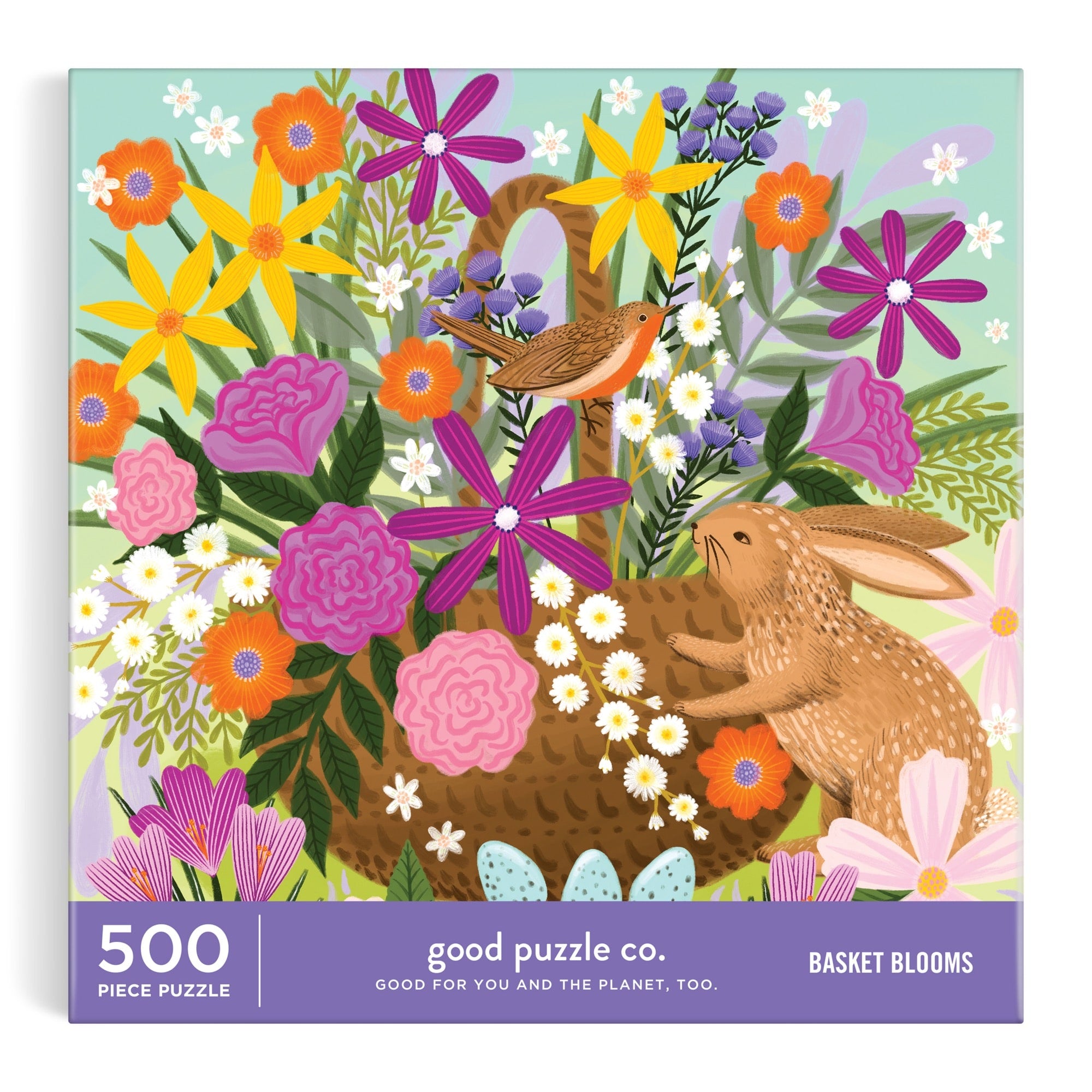galison-good-puzzle-co-basket-blooms-500-teile-puzzle image 2