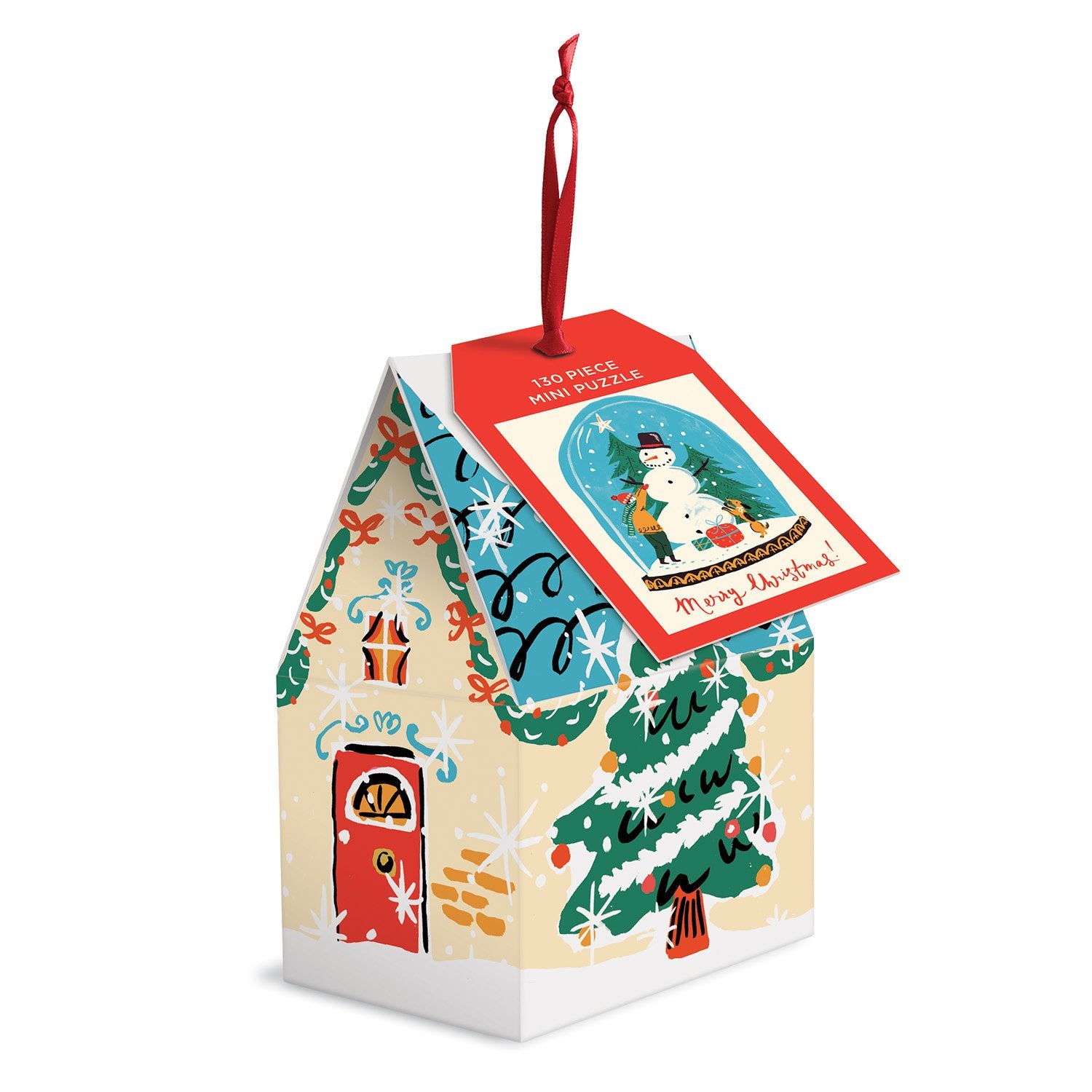 galison-snow-globe-130-teile-puzzleanhaenger-weihnachten image 1