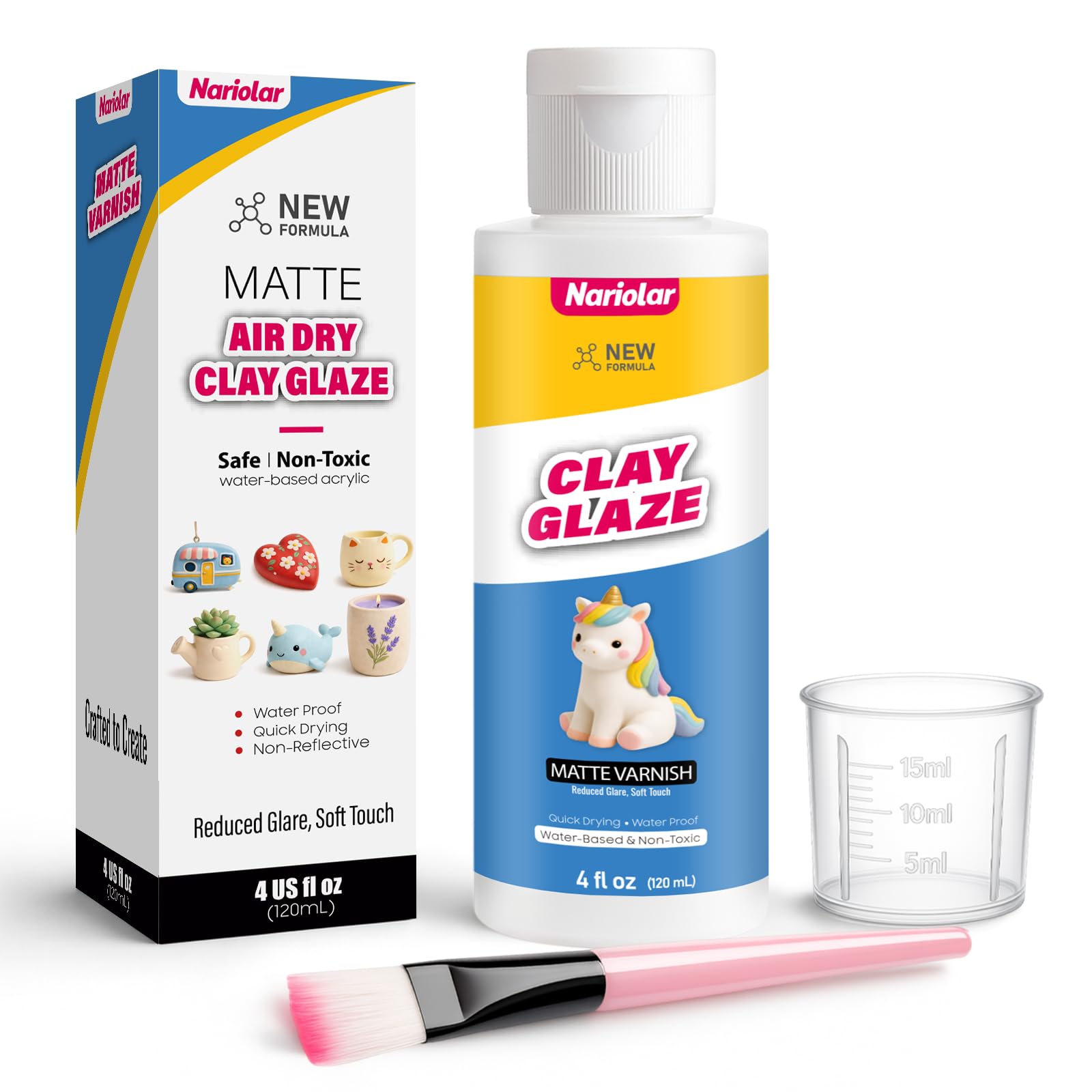 nariolar-tonlack-glasur-2x120ml-gl-nzend-mit-pinsel image 8