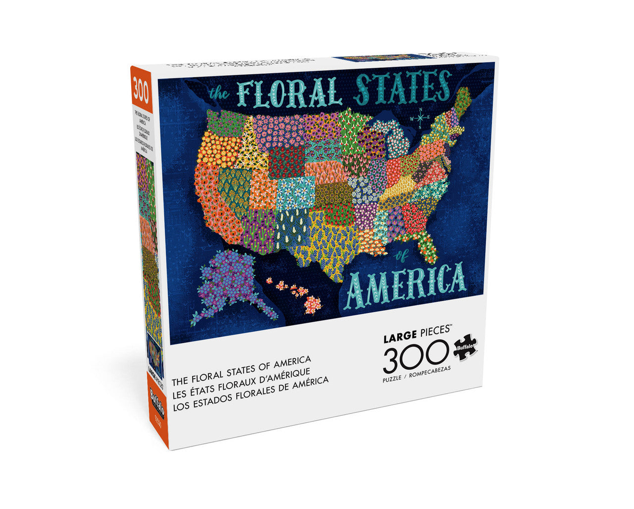 buffalo-games-floral-states-of-america-300-teile-puzzle-usa-blumen image 2