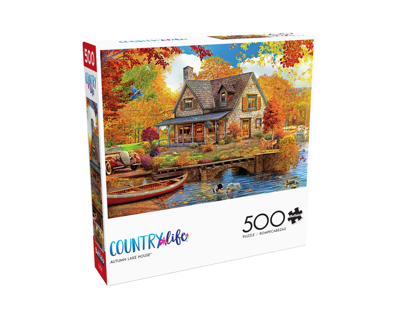 buffalo-games-country-life-autumn-lake-house-puzzle-500-teile-herbst image 4