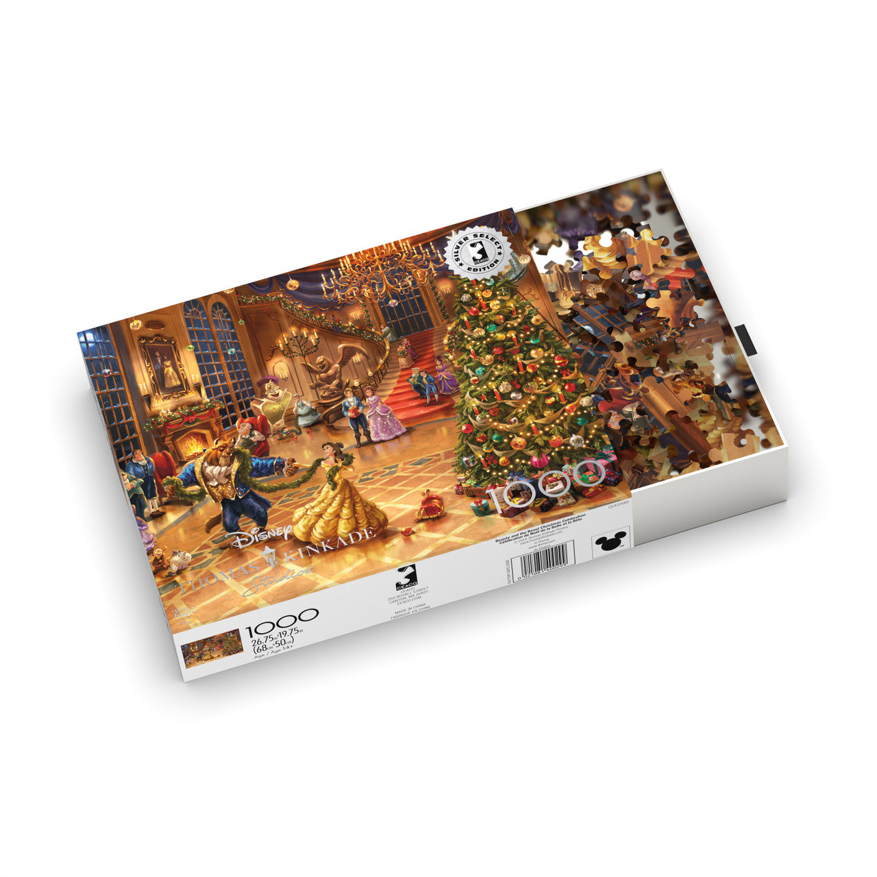 ceaco-disney-beauty-beast-christmas-1000-teile-puzzle-kinkade image 5