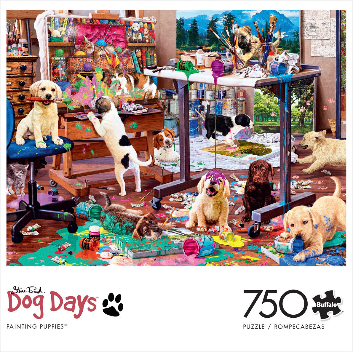 buffalo-games-painting-puppies-750-teile-puzzle-hunde image 3