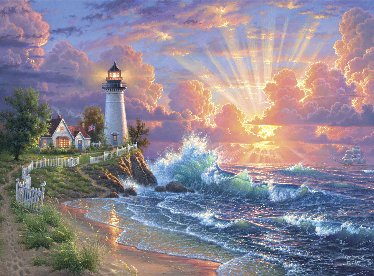 buffalo-games-gold-light-of-hope-puzzle-1000-teile-leuchtturm image 6