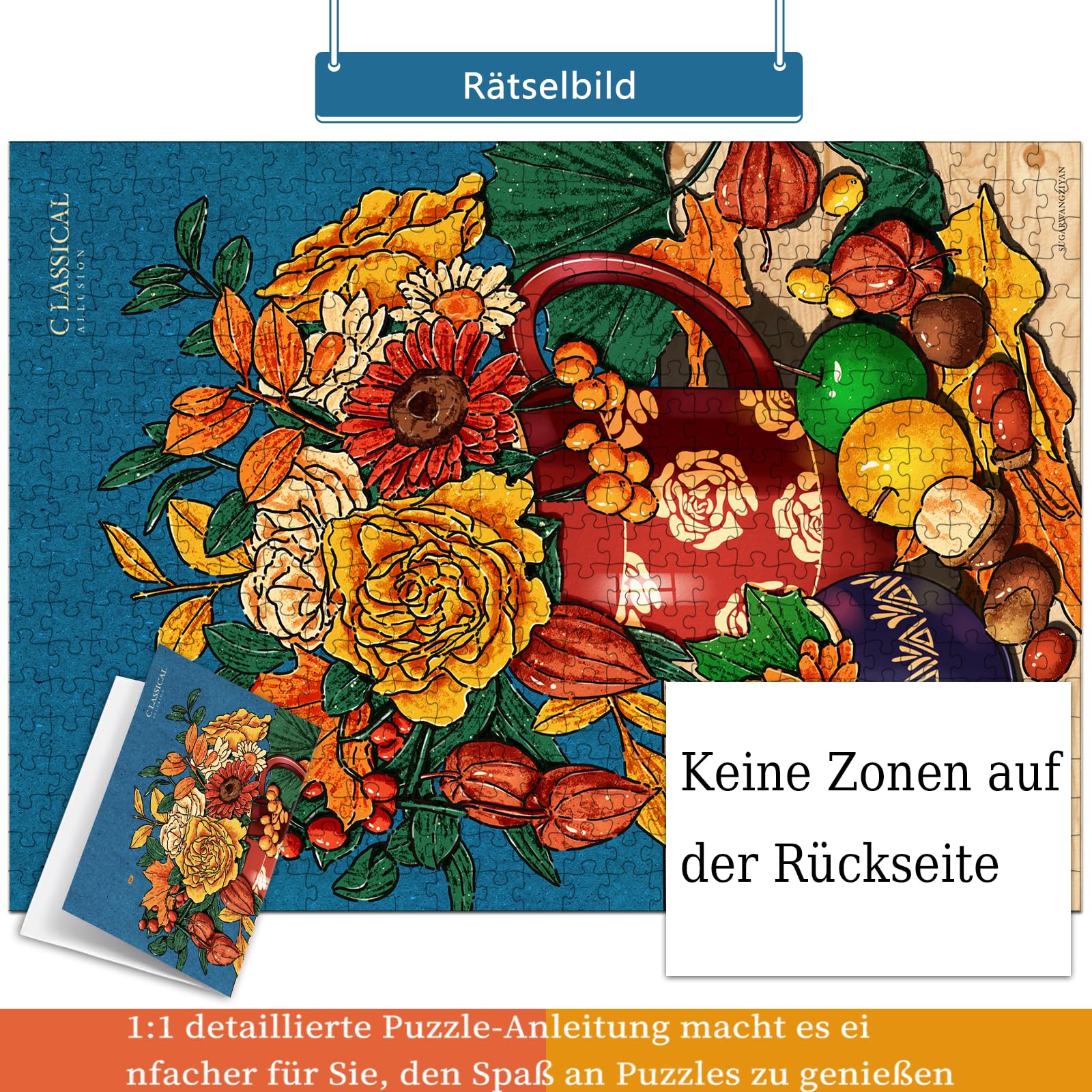 huadada-500-pieces-puzzle-500-teile-kiefernzapfen-49x35-cm image 6