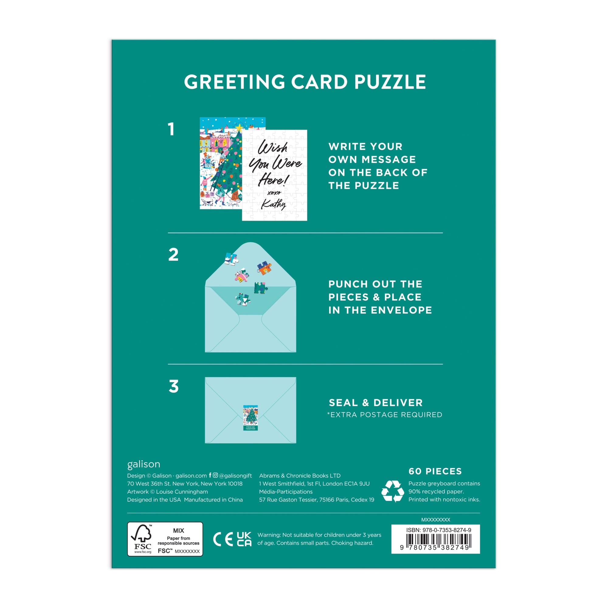 galison-merry-bright-gru-karten-puzzle-60-teile-weihnachten image 6