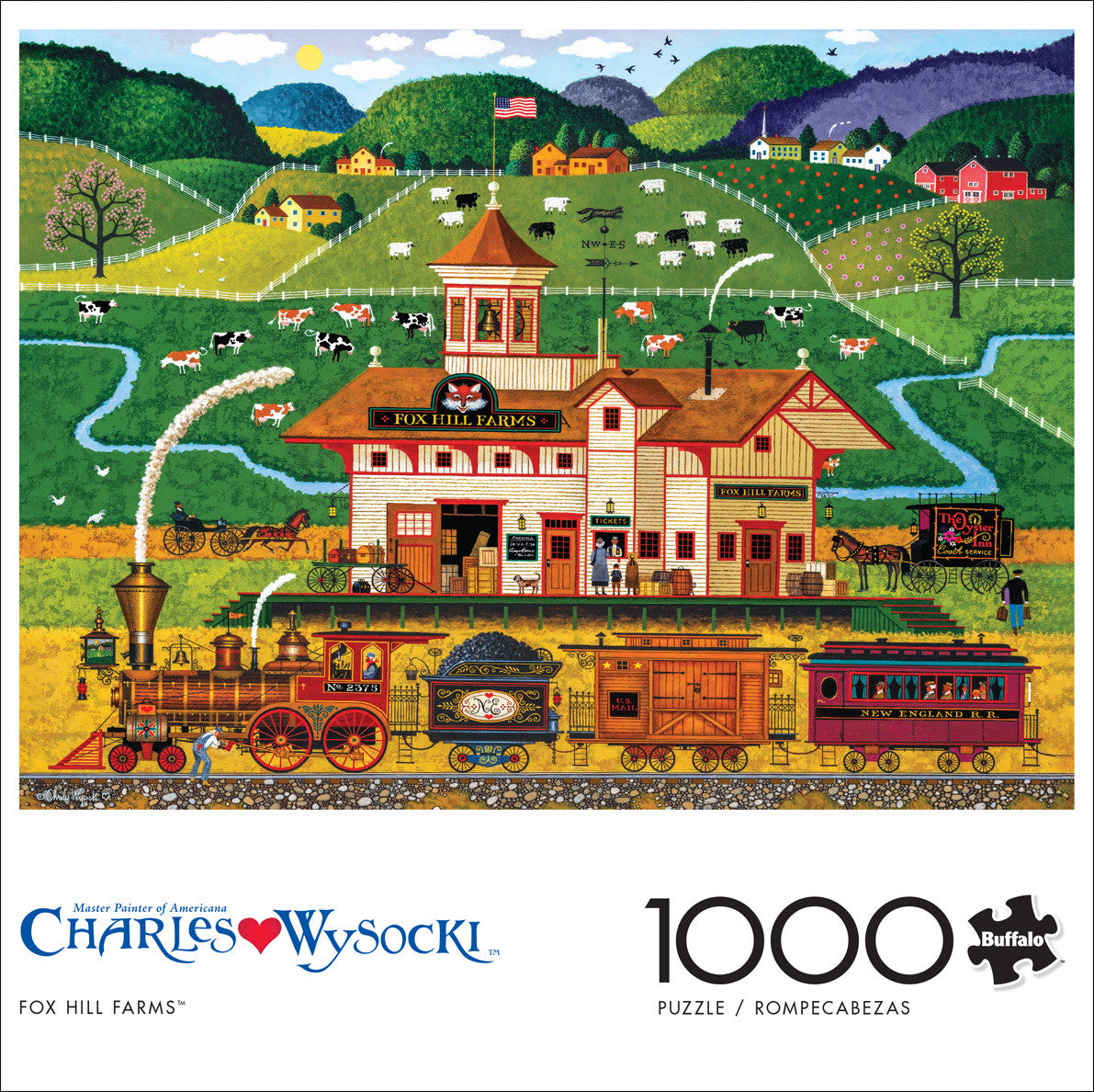 buffalo-games-fox-hill-farms-puzzle-1000-teile-bahnhof image 4
