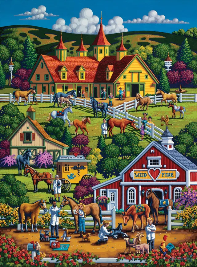 buffalo-games-wildfire-ranch-1000-teile-puzzle-pferde image 1