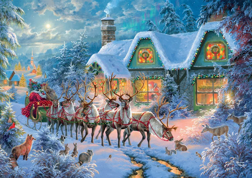 buffalo-games-christmas-magic-500-teile-puzzle-weihnachten image 1