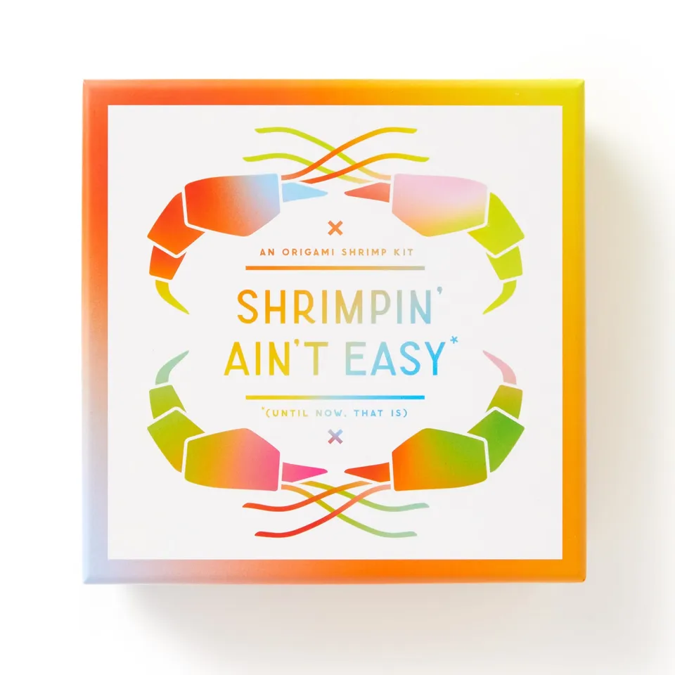 galison-shrimpin-ain-t-easy-origami-set-75-blatt image 1