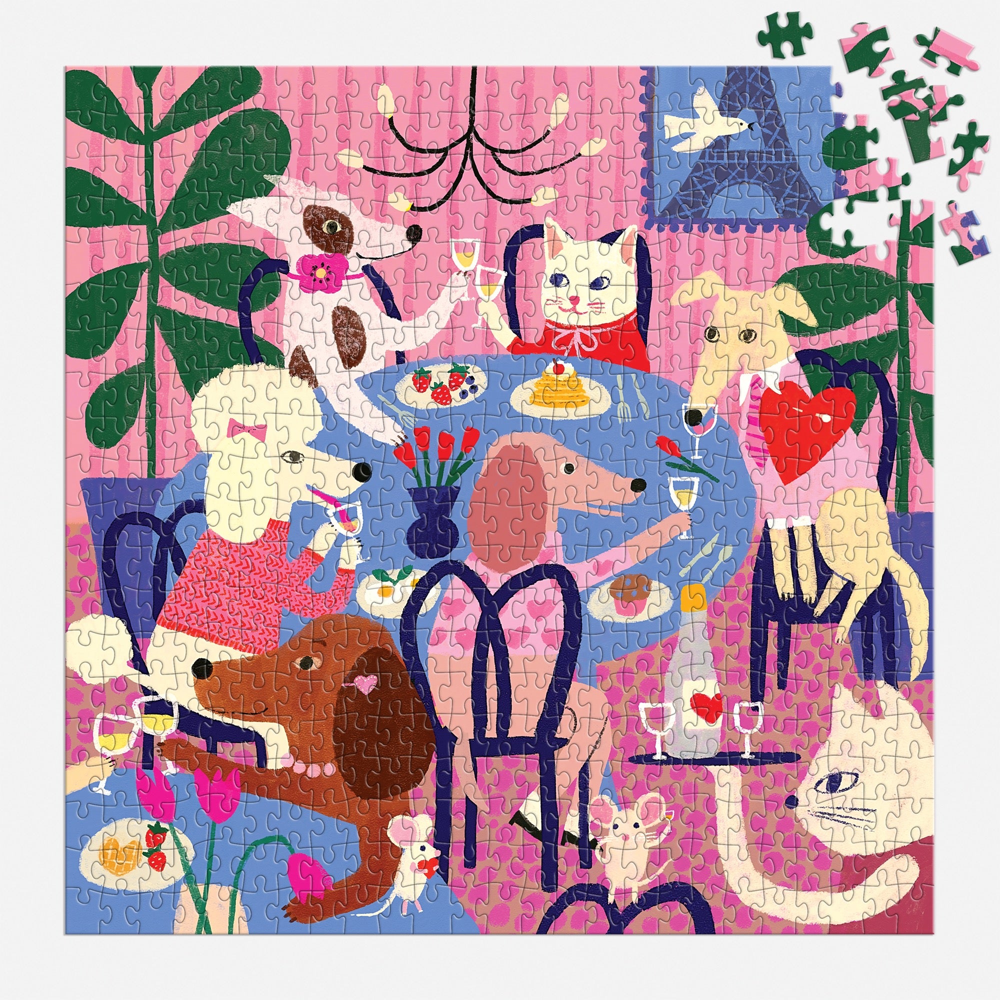 galison-paws-for-love-puzzle-500-teile-hunde-katzen image 4