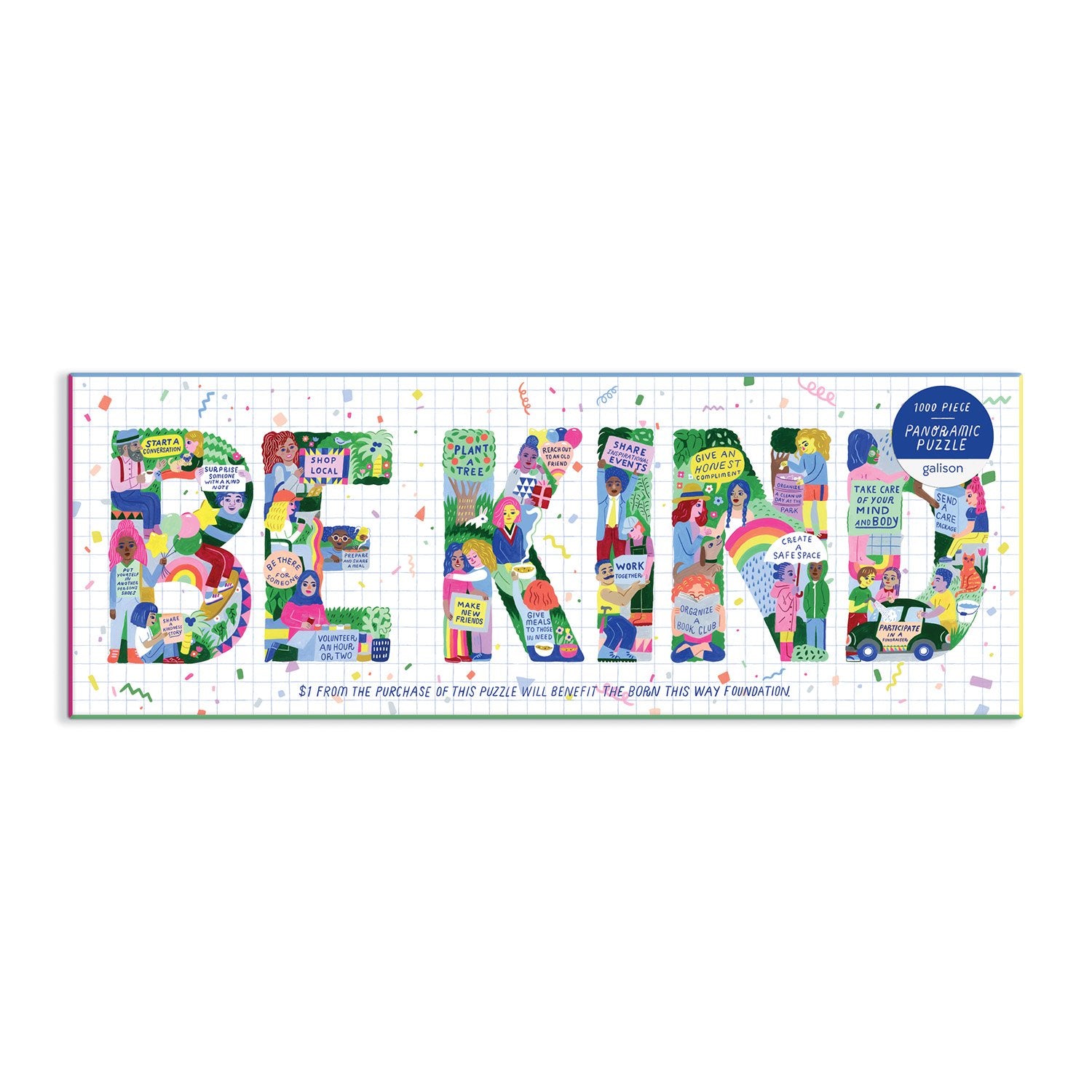 galison-be-kind-1000-teile-panorama-puzzle-lang image 2