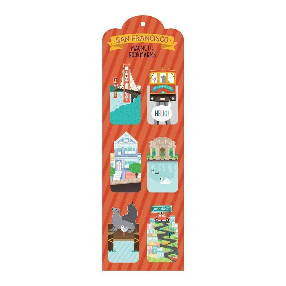 galison-san-francisco-magnetische-lesezeichen-6er-set image 1