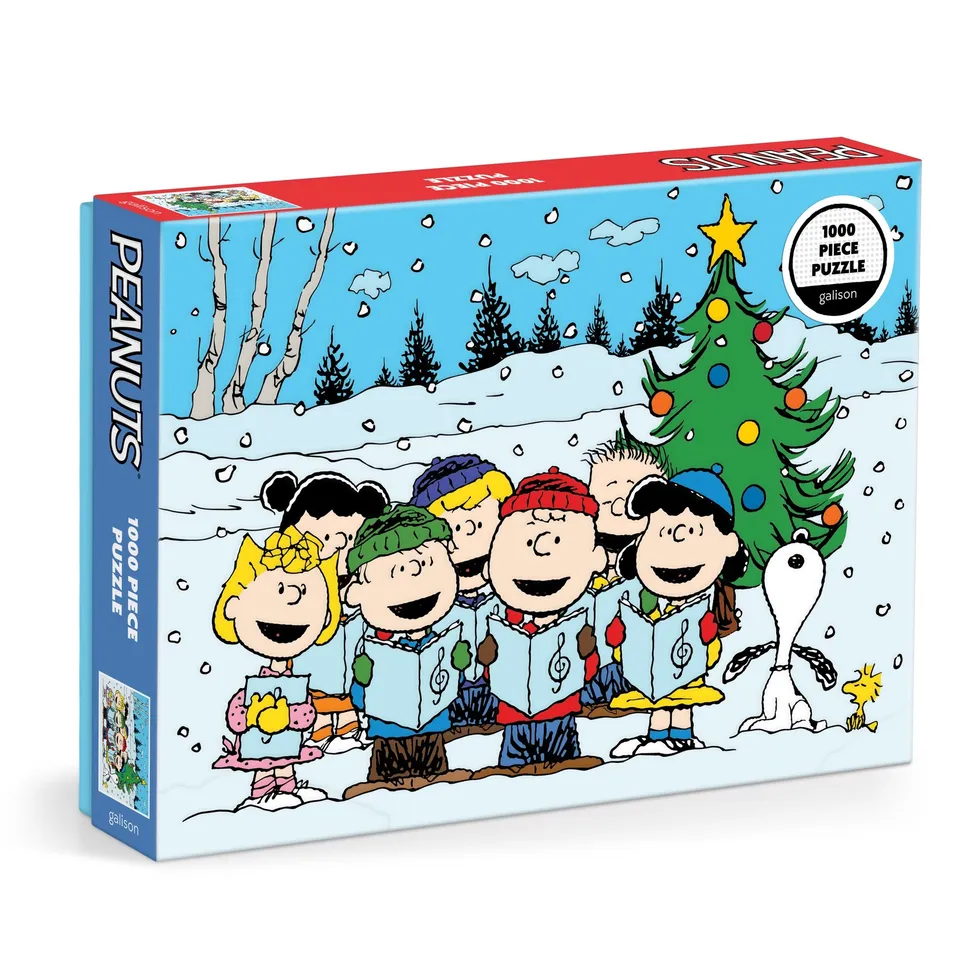 galison-peanuts-christmas-caroling-puzzle-1000-teile image 1
