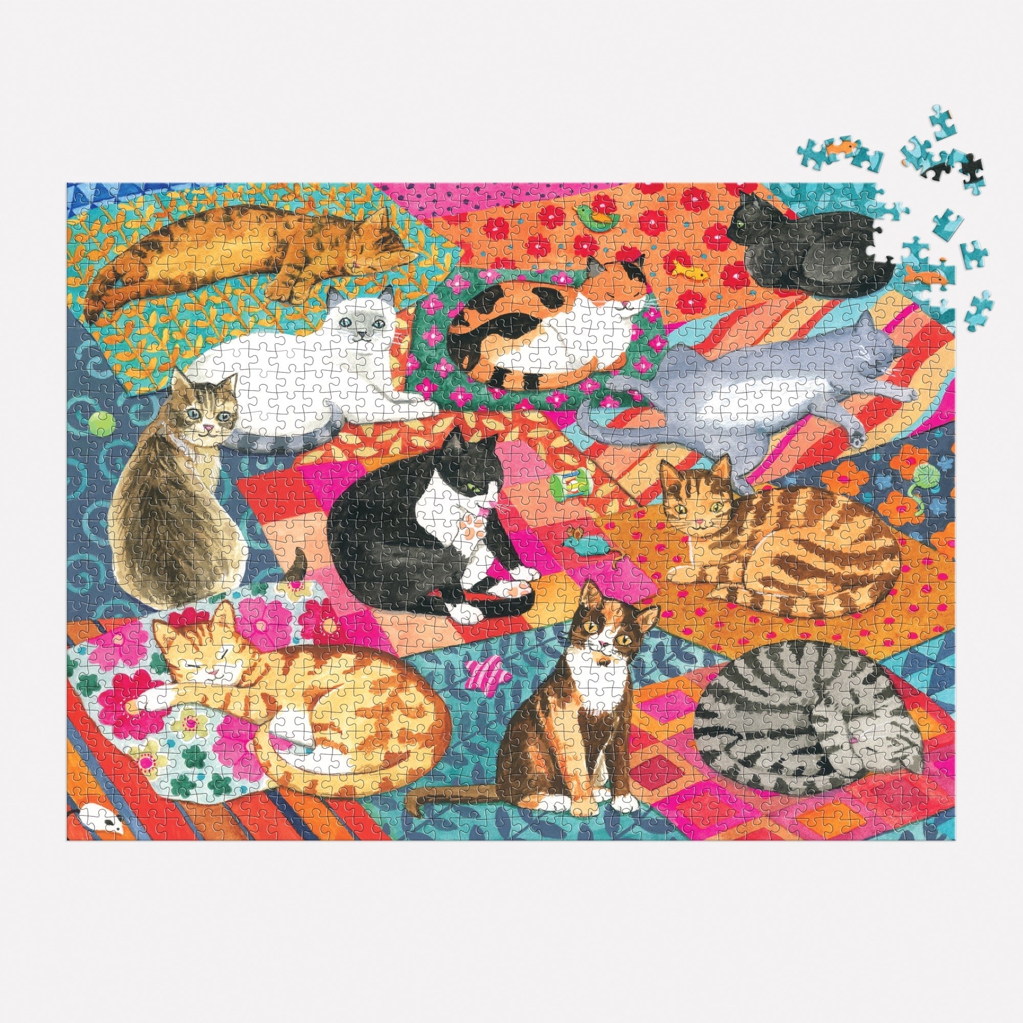 galison-lounging-cats-1000-teile-puzzle-katzen image 4