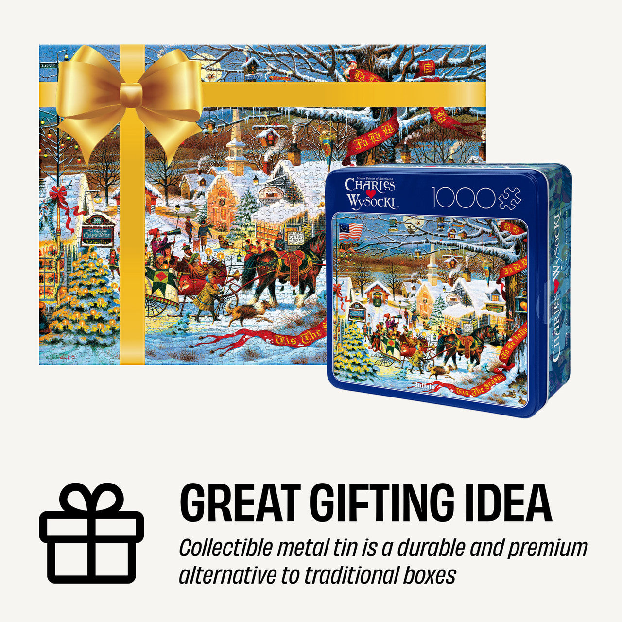 buffalo-games-small-town-christmas-1000-teile-puzzle-dose image 5