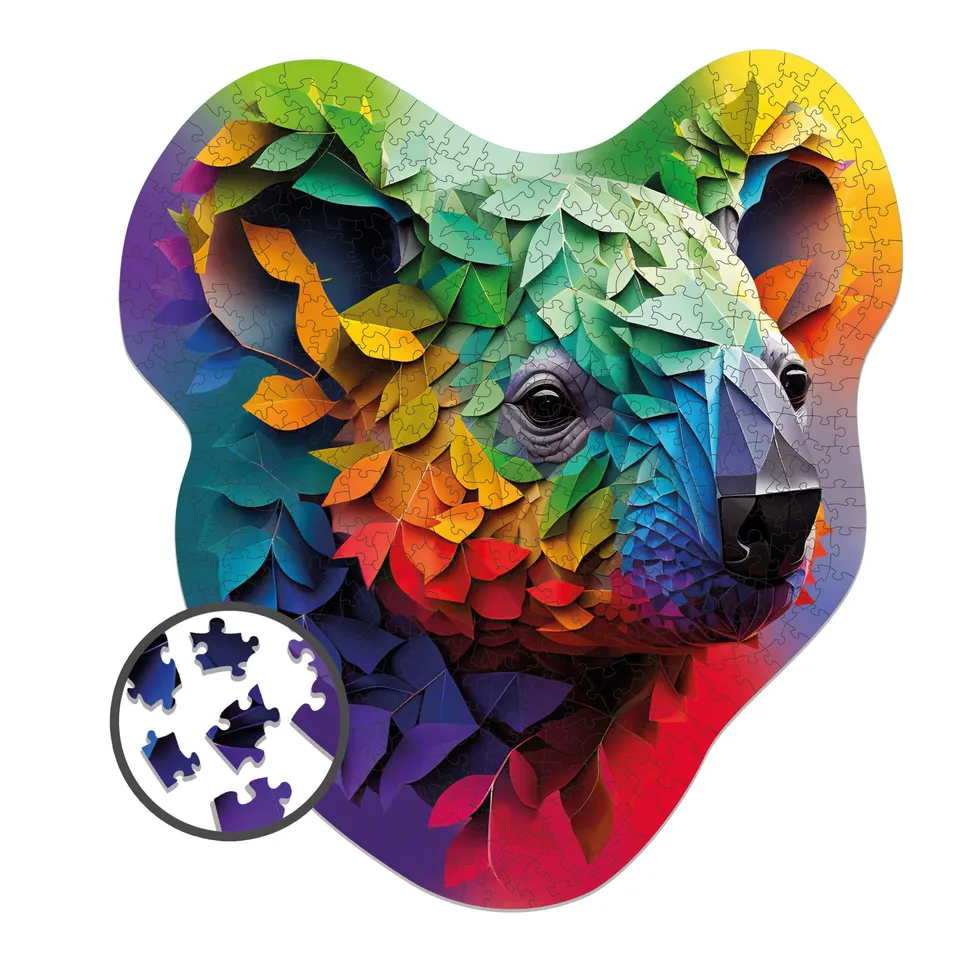 milliwood-alternative-geometry-holzpuzzle-blooming-koala-500-teile image 1