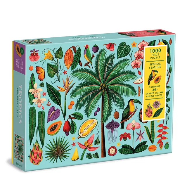 galison-tropics-puzzle-1000-teile-mit-20-sonderformen image 1