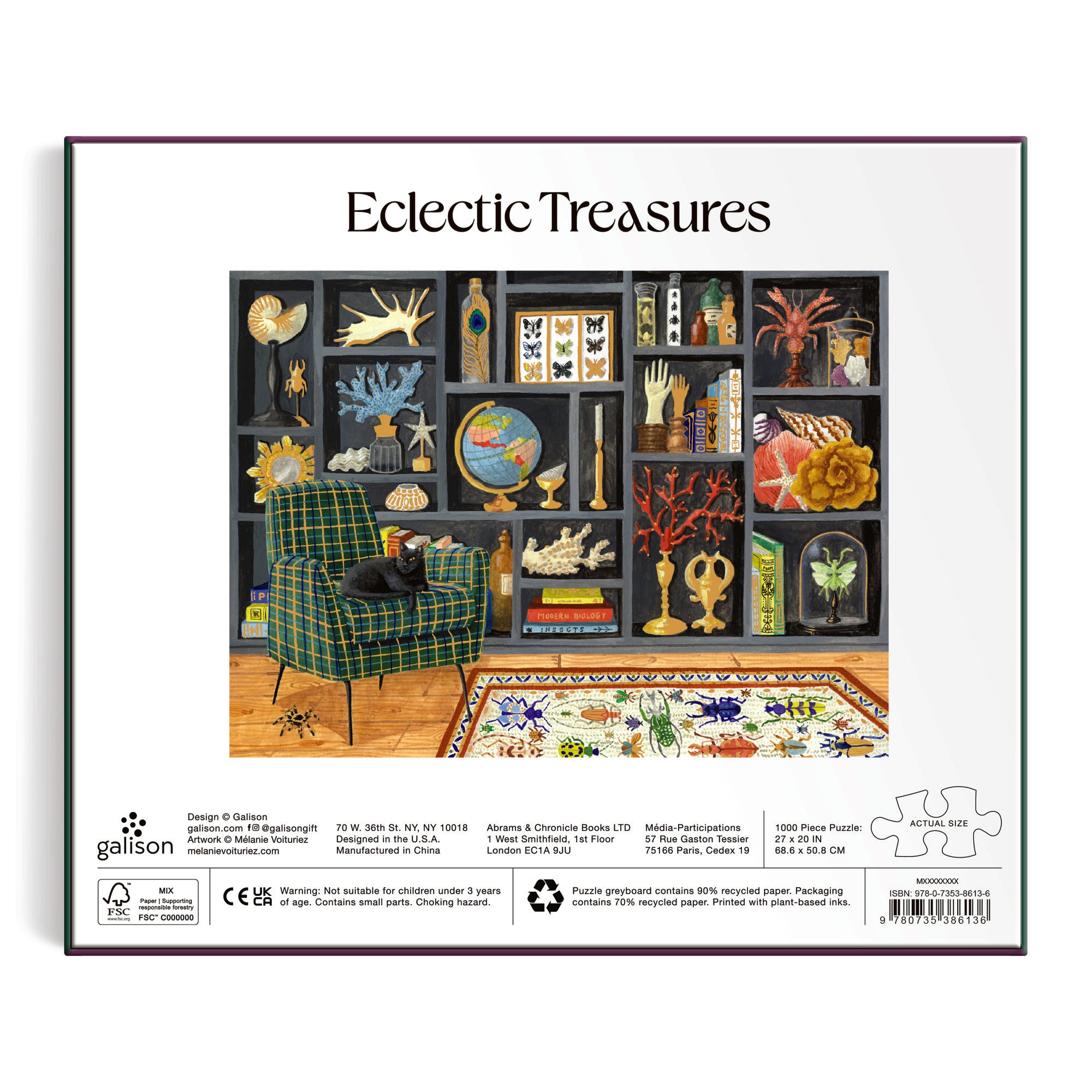 galison-eclectic-treasures-1000-teile-puzzle-mit-folie image 6