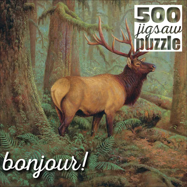 buffalo-games-bonjour-forest-king-500-teile-puzzle-hirsch image 1