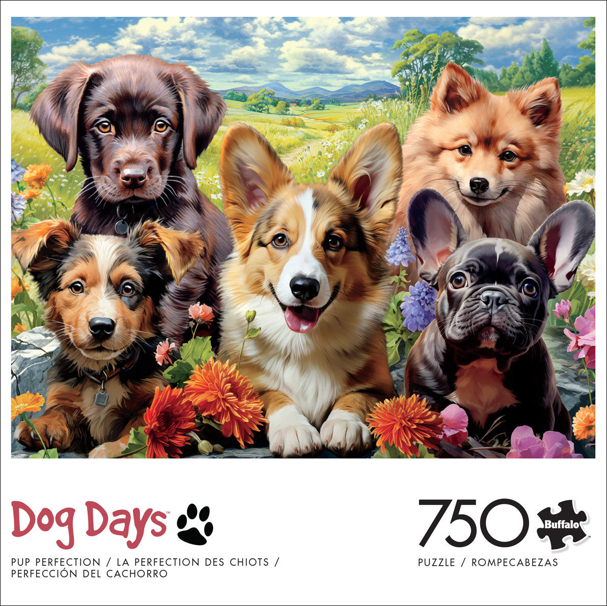buffalo-games-dog-days-pup-perfection-750-teile-puzzle-hunde image 2