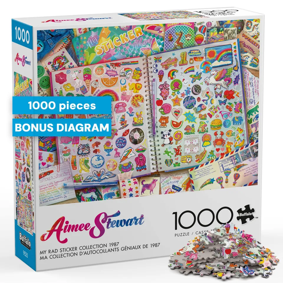 buffalo-games-aimee-stewart-sticker-collection-puzzle-1000-teile image 1