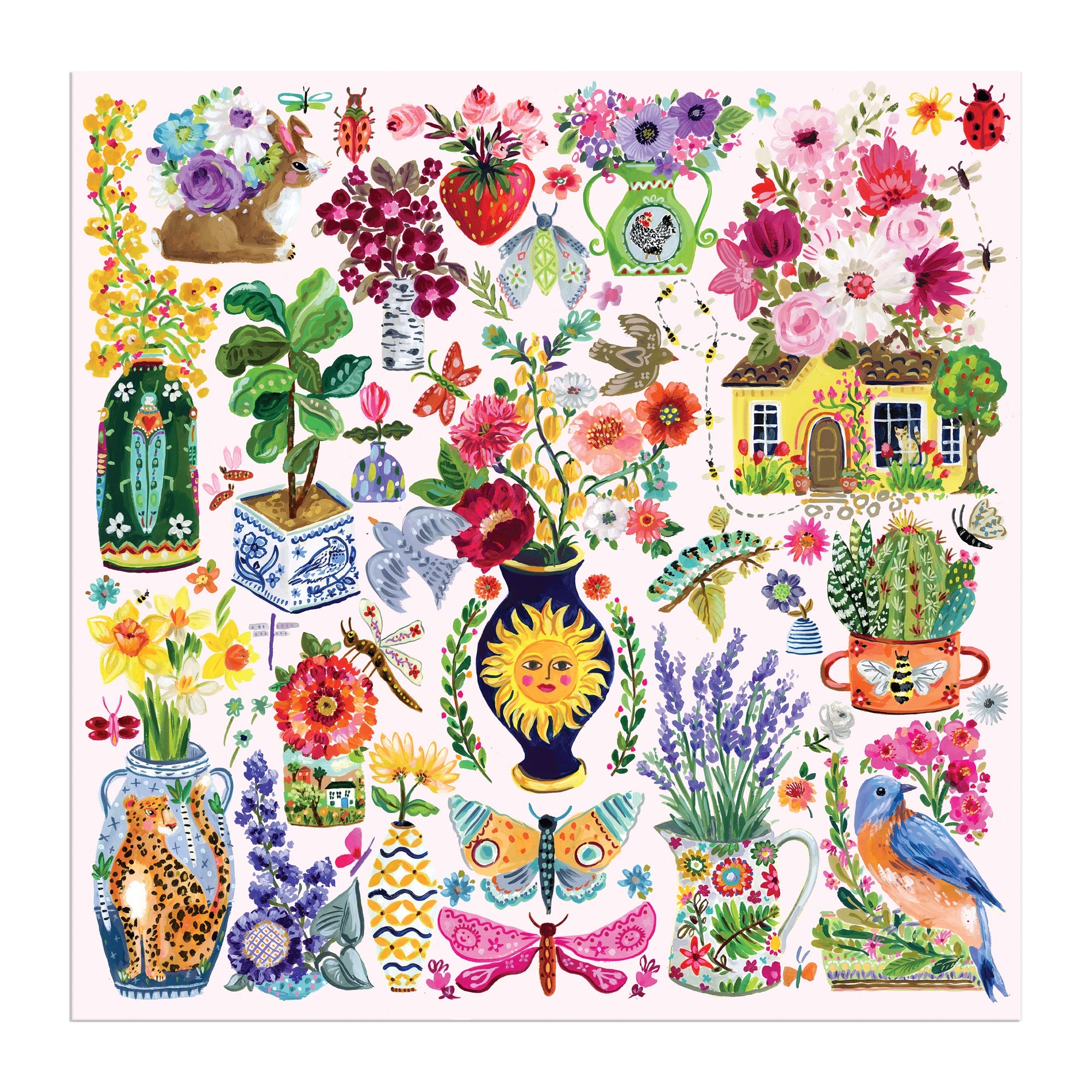 galison-buzzy-bouquets-puzzle-500-teile-blumen image 6