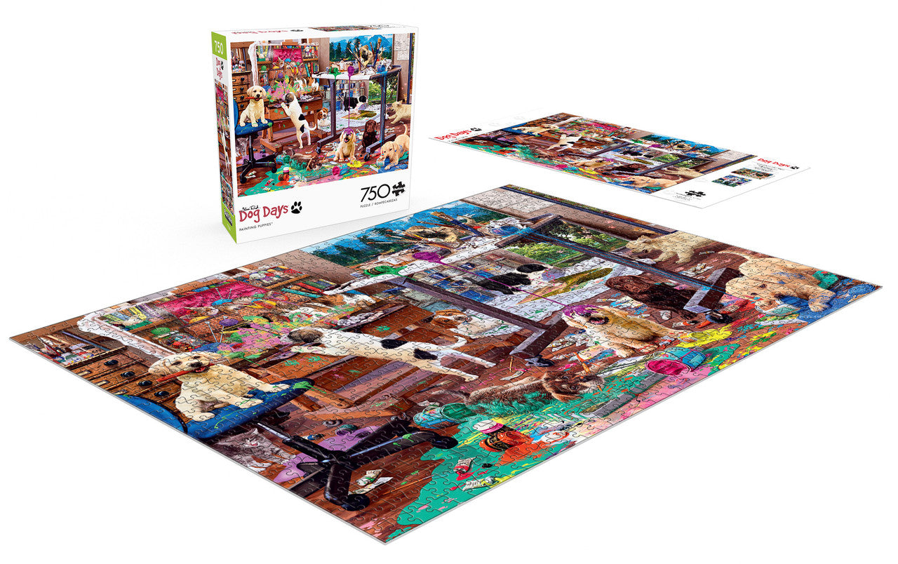 buffalo-games-painting-puppies-750-teile-puzzle-hunde image 2
